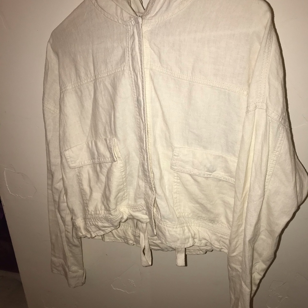 UNIONBAY linen blend button up jacket